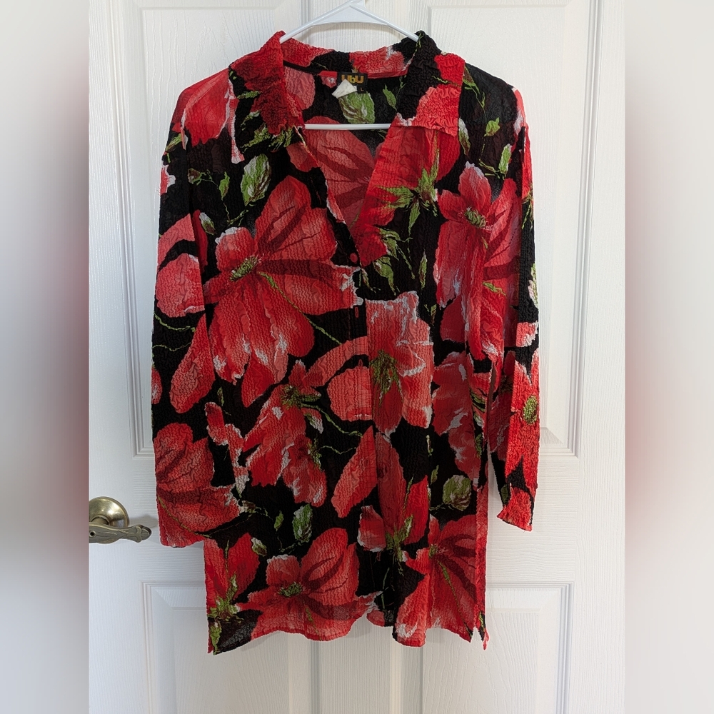 Vintage UBU Crinkle Blouse